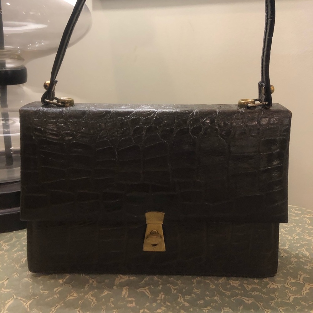 Real crocodile handbag